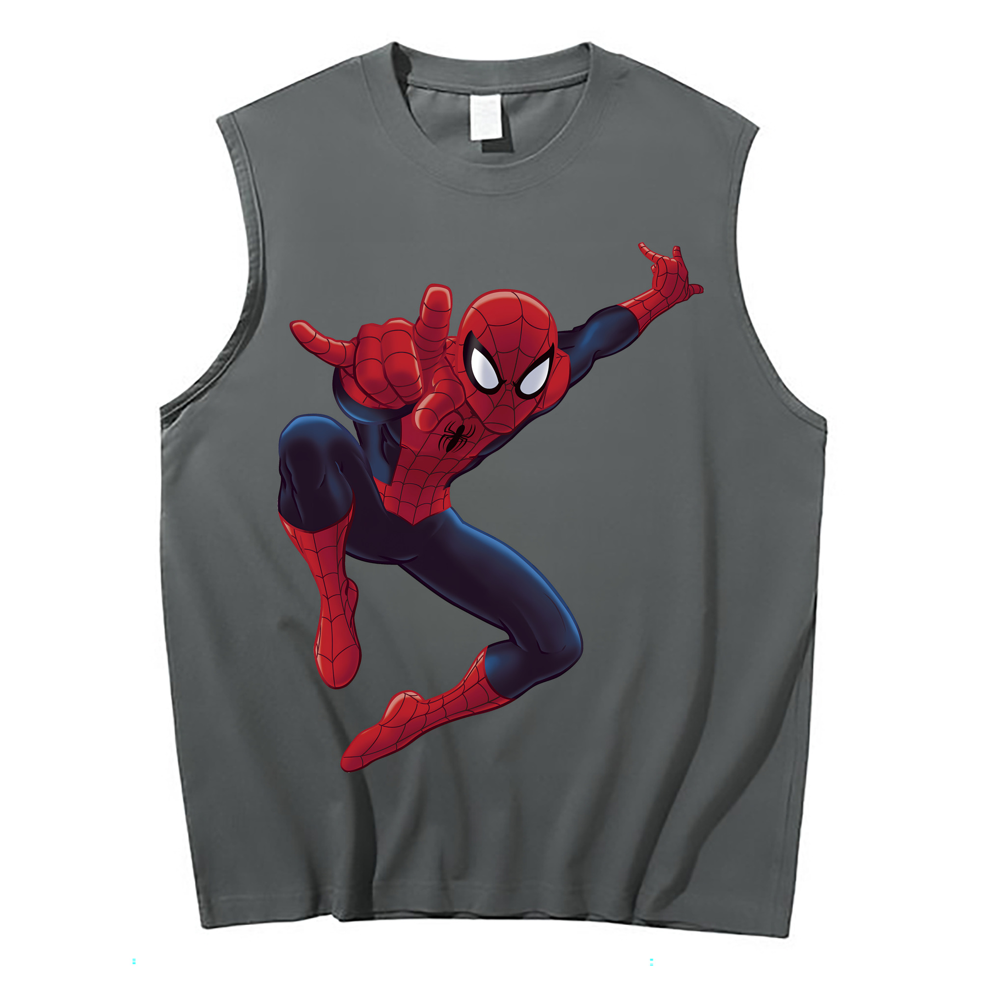 （画像用） Spider Man スパイダーマン コットン100％タンクトップ（フロントプリント）